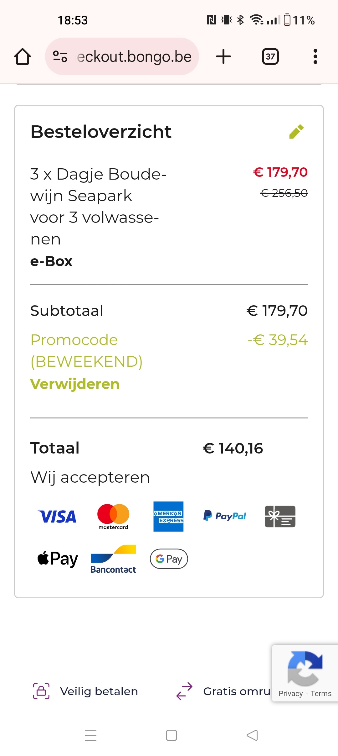 Boudewijn Seapark €15,57 p.p. 😱