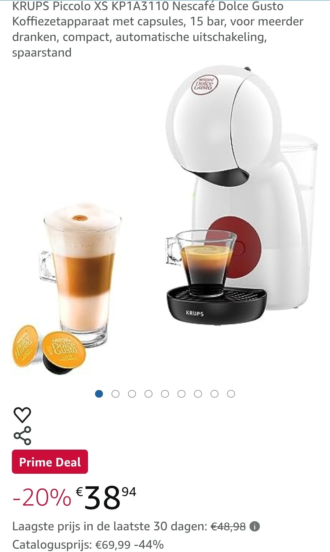 Prime Deal: KRUPS Piccolo XS (Dolce Gusto)