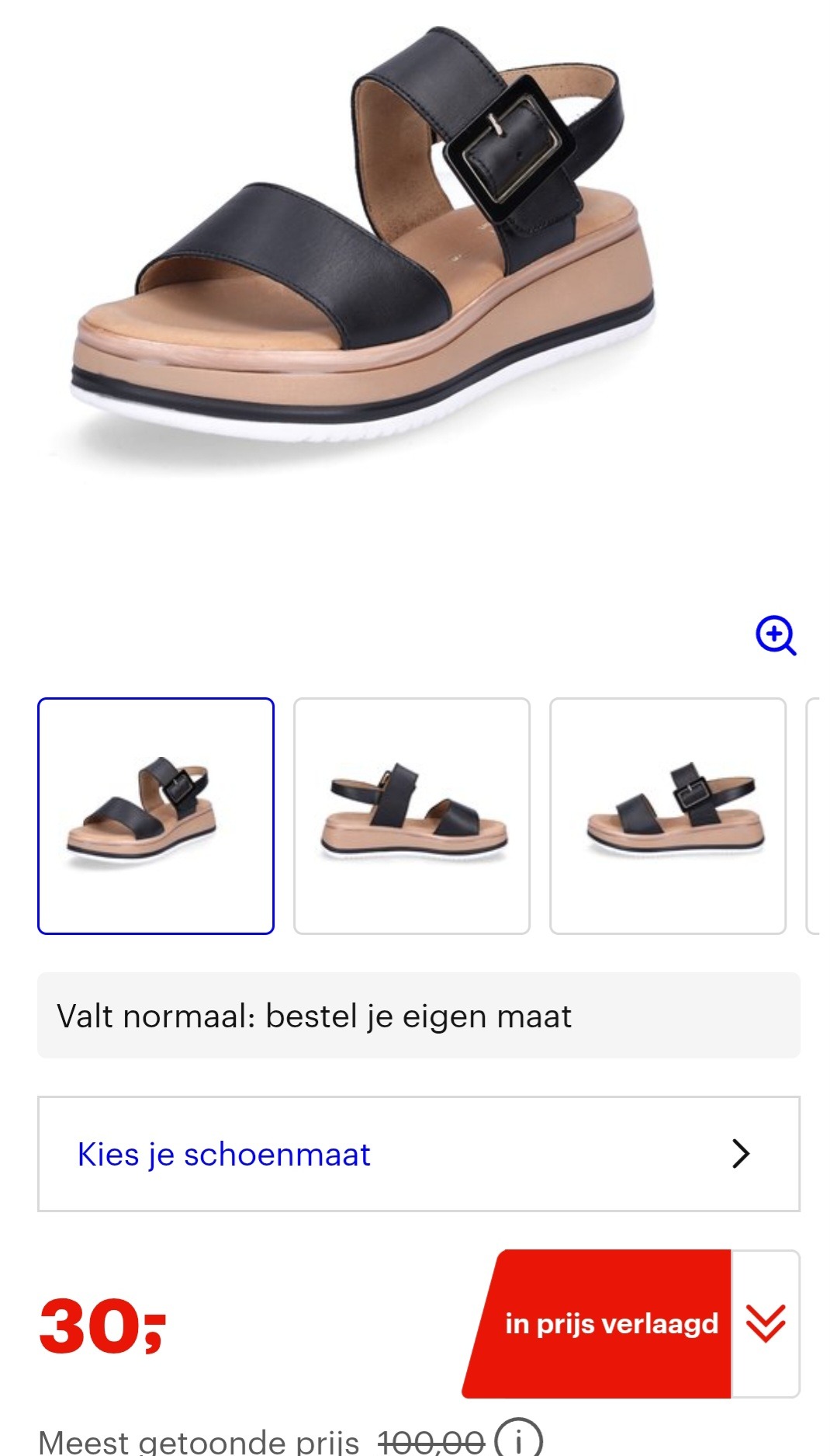 Gabor zwarte sandalen maat 40 -70%