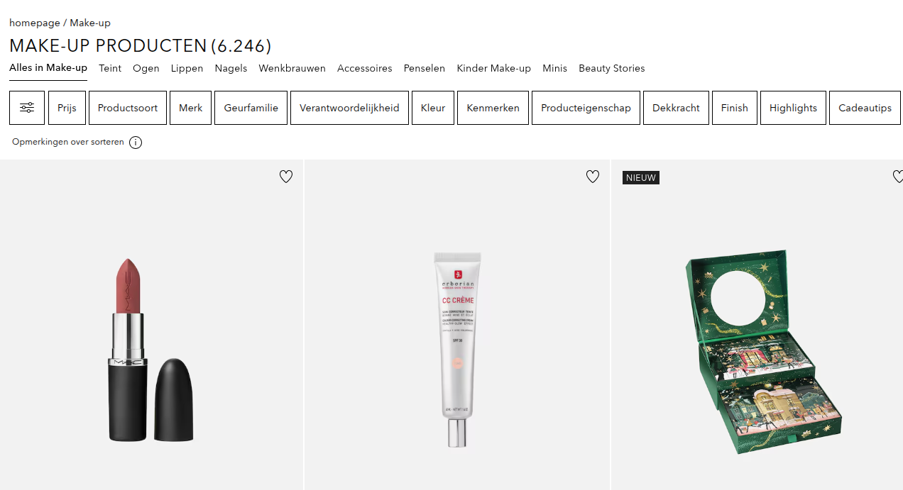 Douglas 20% korting op op alle make-up en -tools