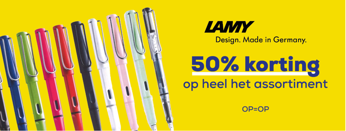 -50% op Lamy vulpennen en accessoires ✒️ bij Supra Bazar