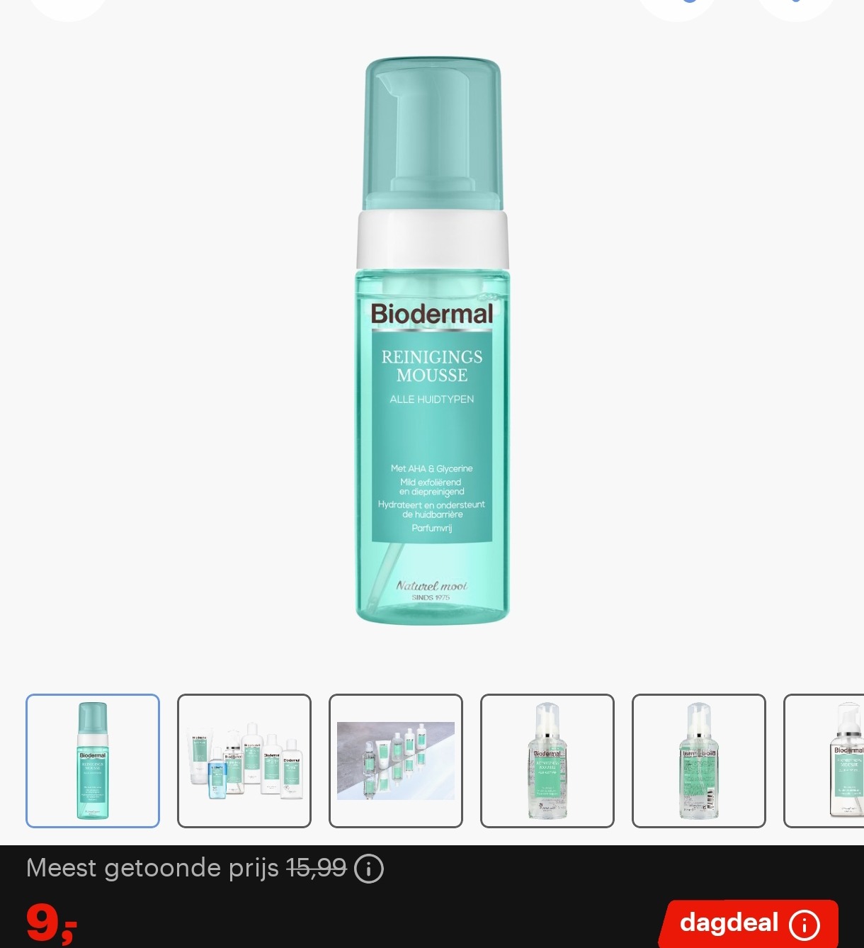 Dagdeal bij bol: hoge korting op Biodermal