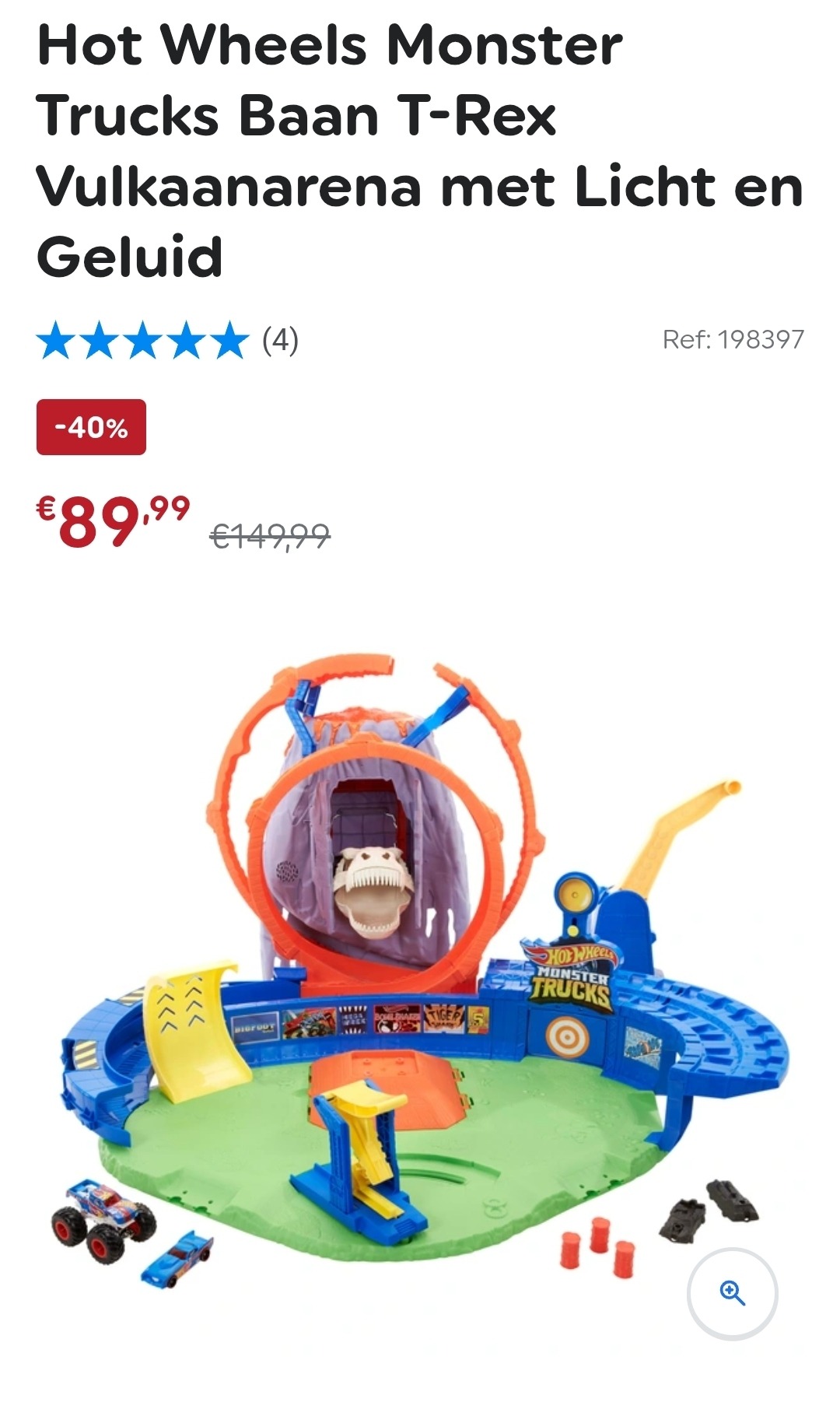 Hot Wheels Monster Truck Vulkaanarena -40%