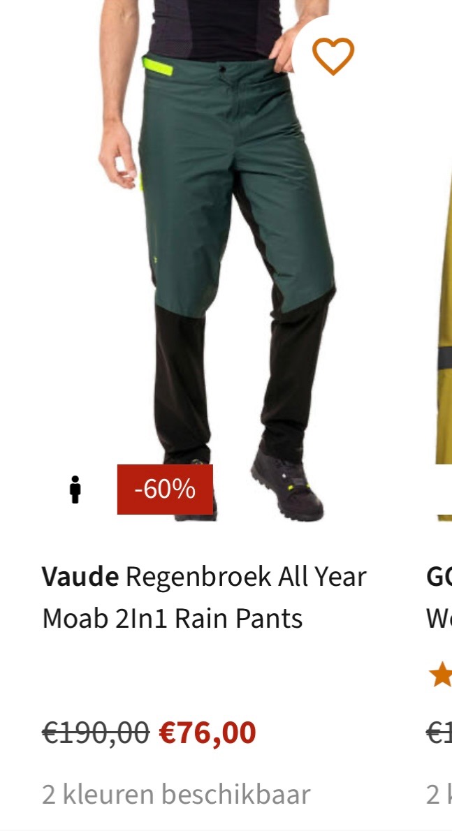 Vaude regenbroek all year 2in1 -60% bij as adventure.com