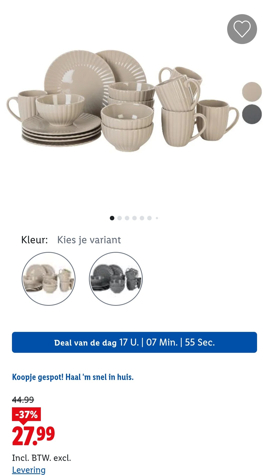 Servies 18-delig -37%