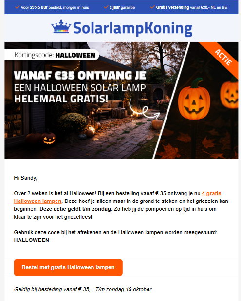Solarlampkoning: 4 gratis Halloween lampen