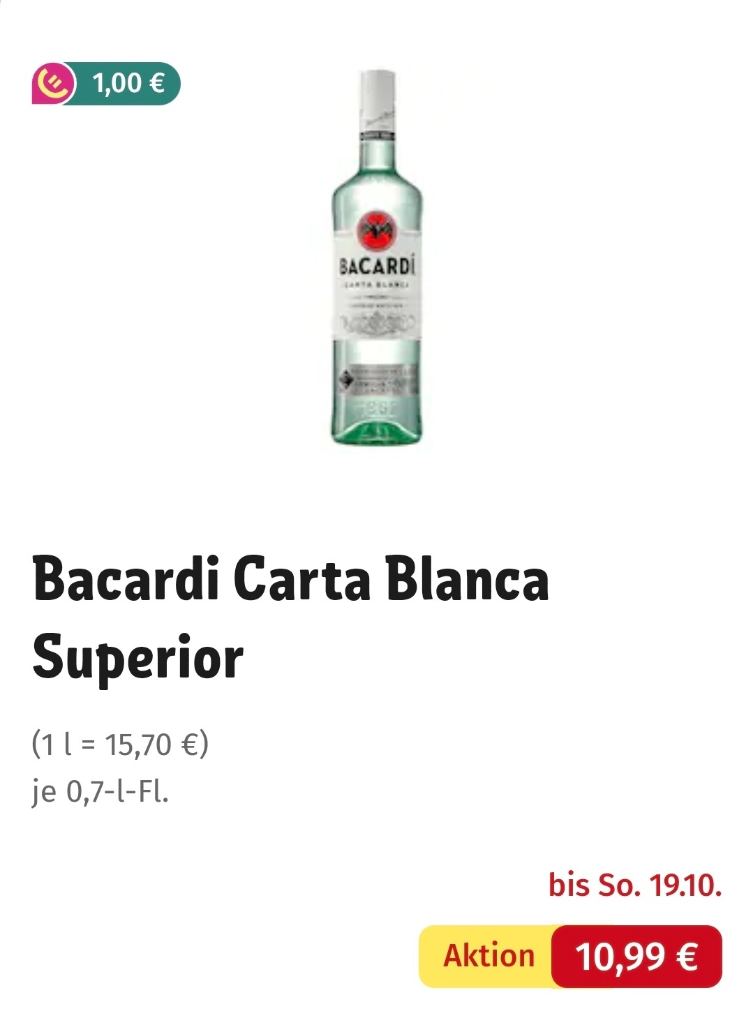 Bacardi Blanca / Carta Negra