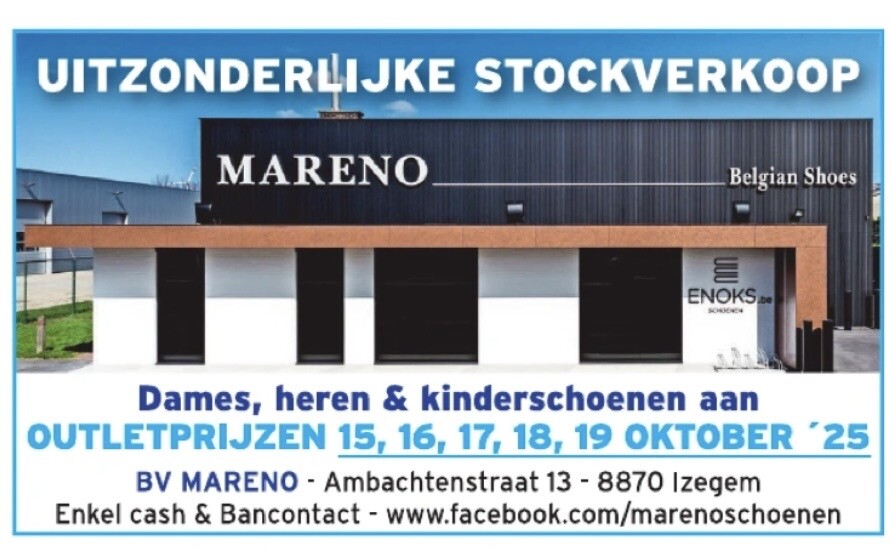 Stockverkoop Mareno Izegem