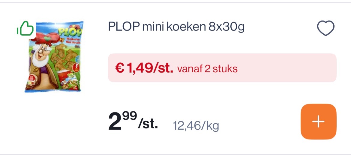 Plop koeken -50% (weekenddeal)