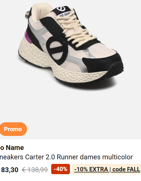 Tot 50% + 10% extra bij Sarenza