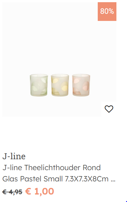 Tot 80% korting op J-Line bij Suprabazar