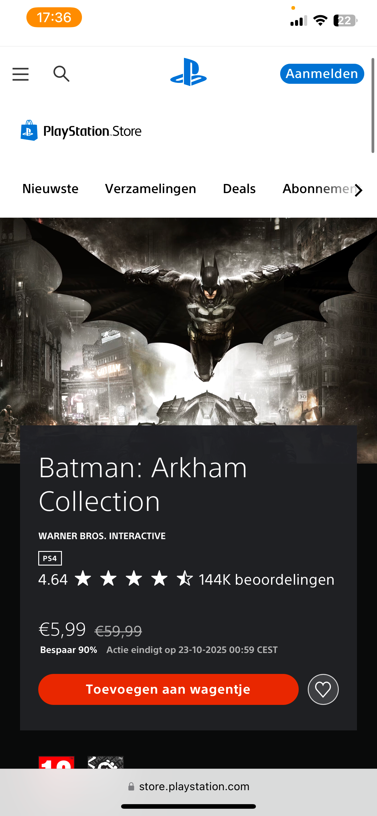 Batman Arkham Collection Ps4 (Psstore)