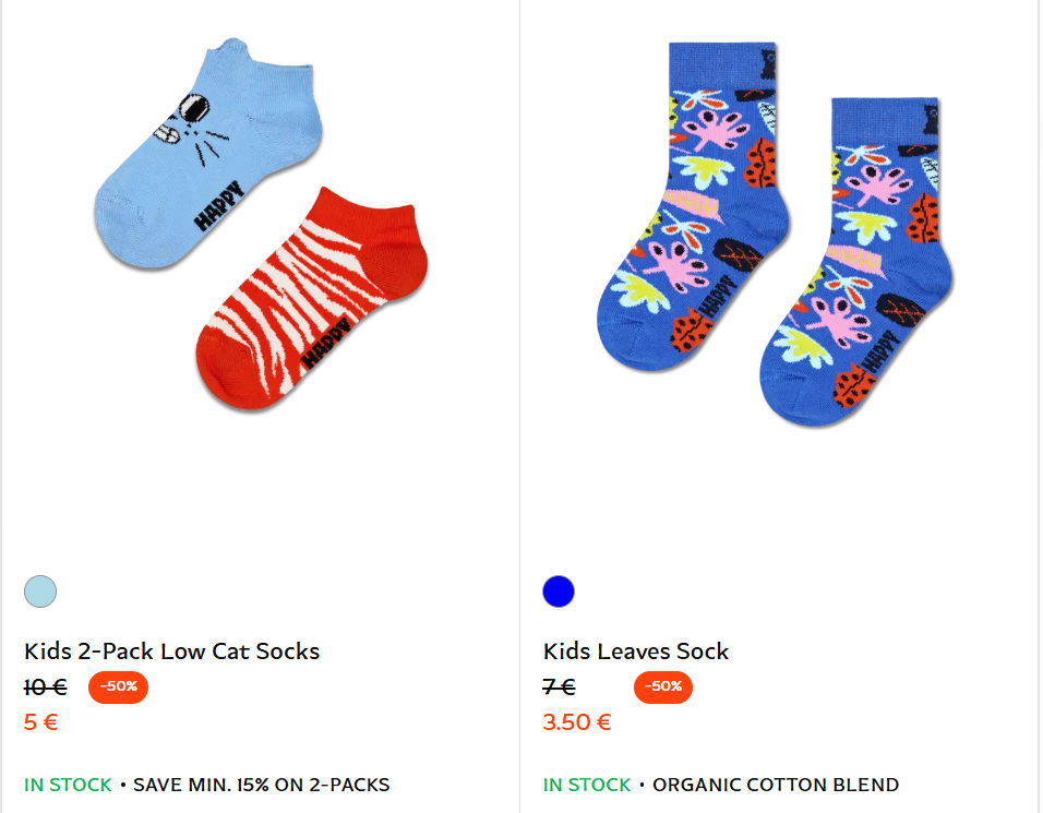 Tot -50% in de Happy Socks sale 🧦