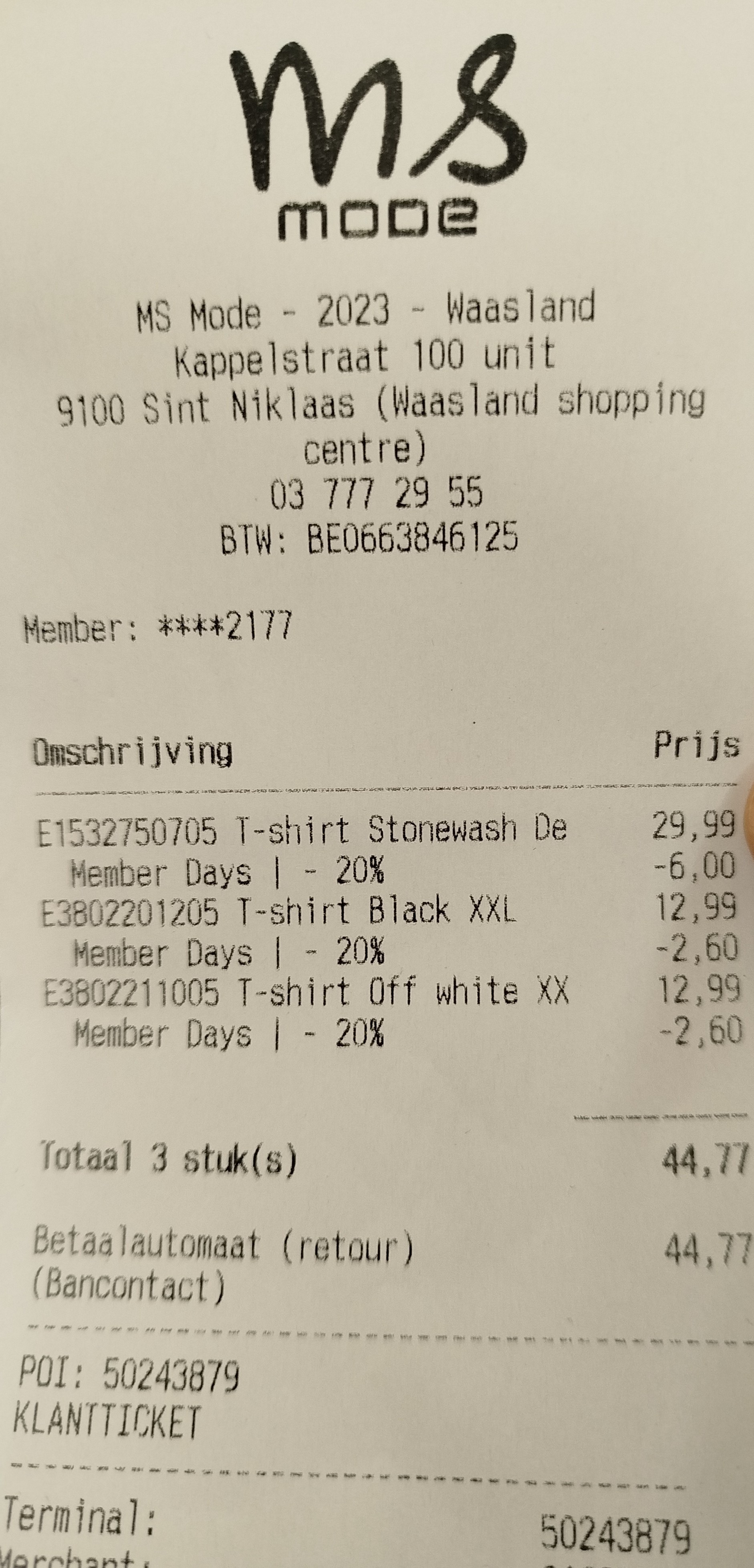 Ms mode €11,20 korting