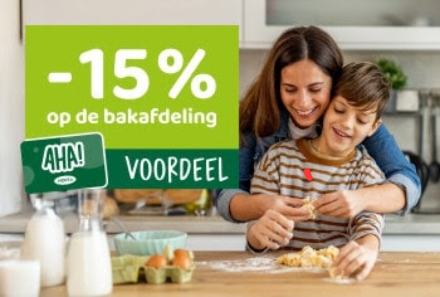 Gratis proeverkes én 15% korting op de bakafdeling