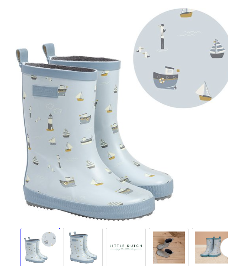 Little Dutch regenlaars - Sailors Bay - kinderregenlaarzen - blauw