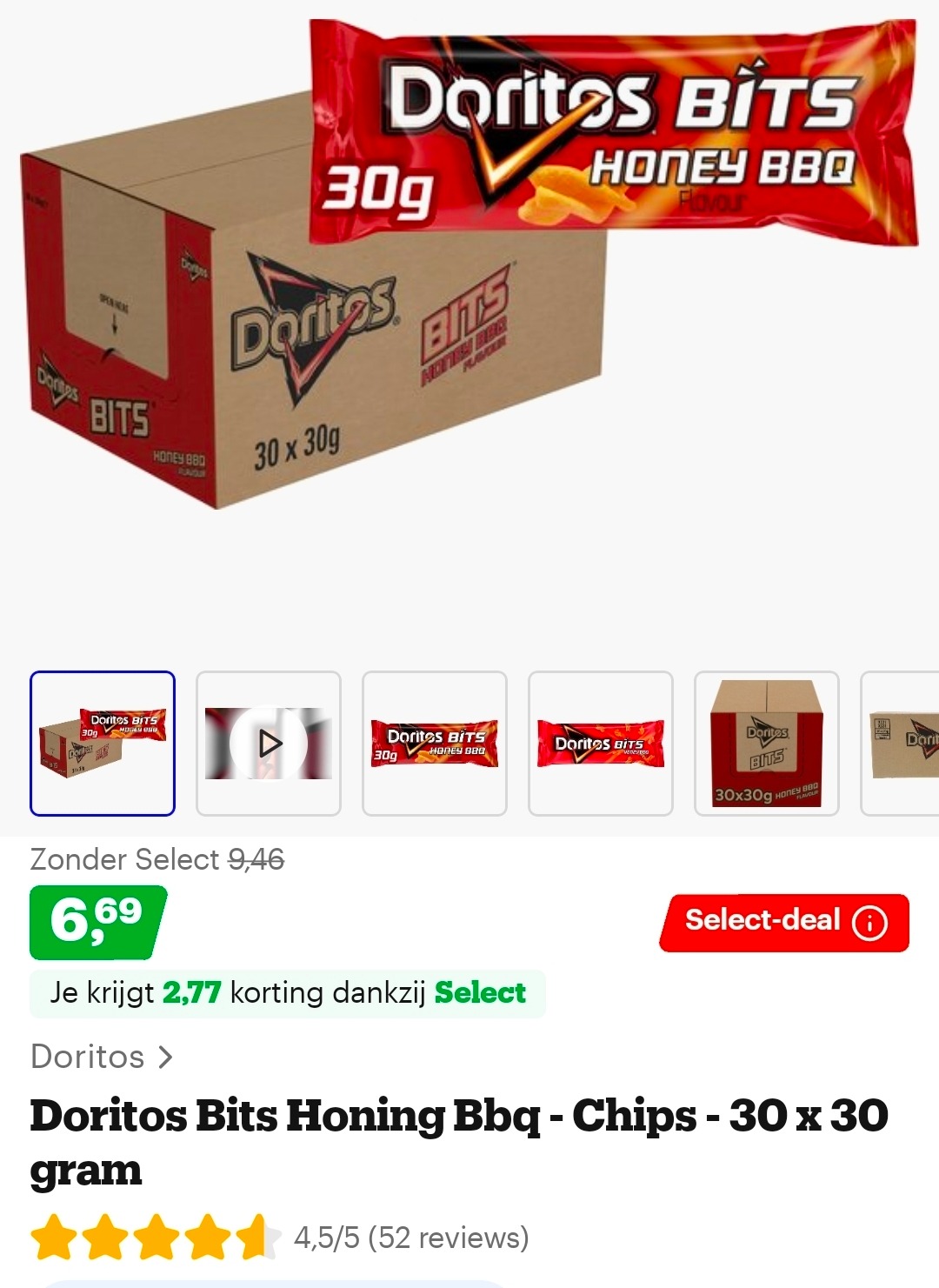 Select-deal: Doritos Bits €0,22/zakje