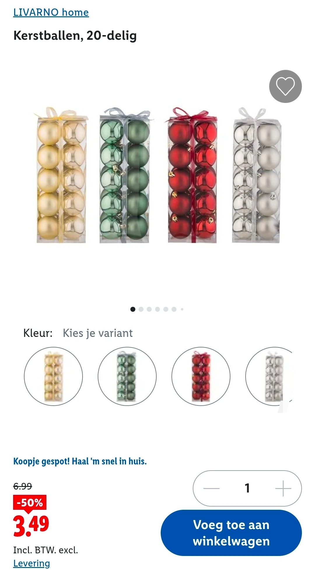 LIVARNO home kerstballen tot -50%