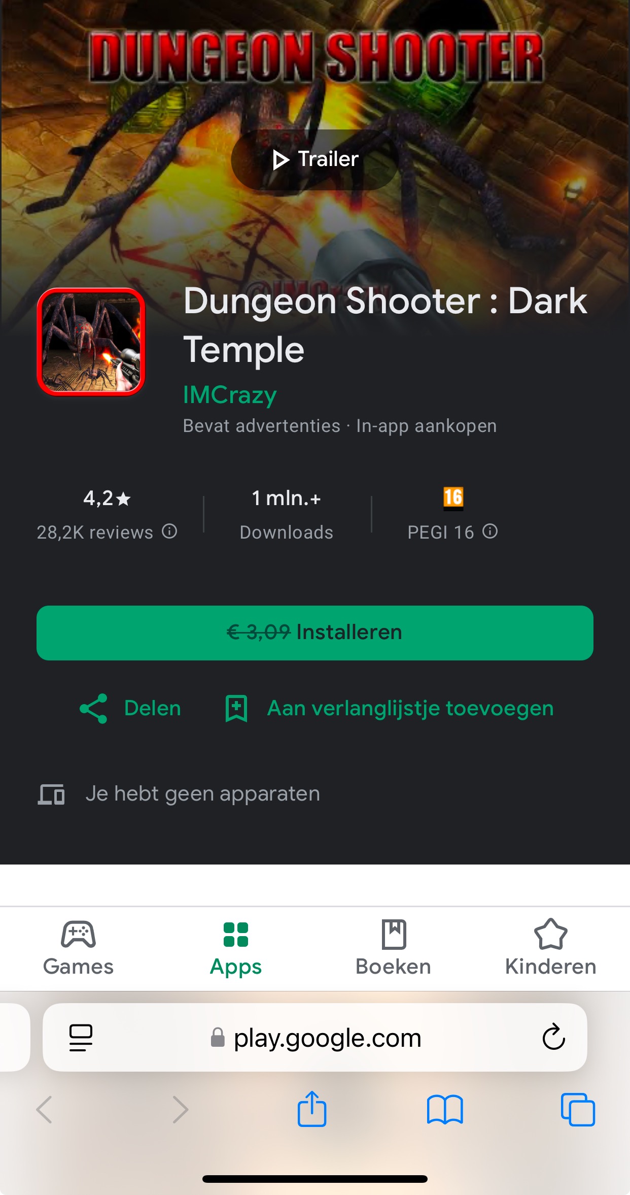Game Dungeon Shooter dark temple gratis