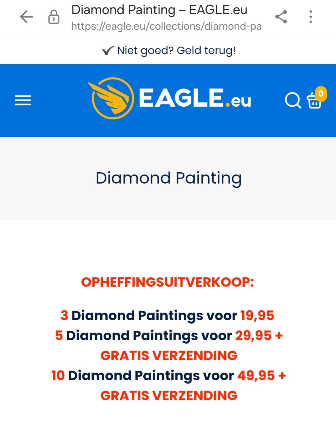 Opheffingsverkoop EAGLE