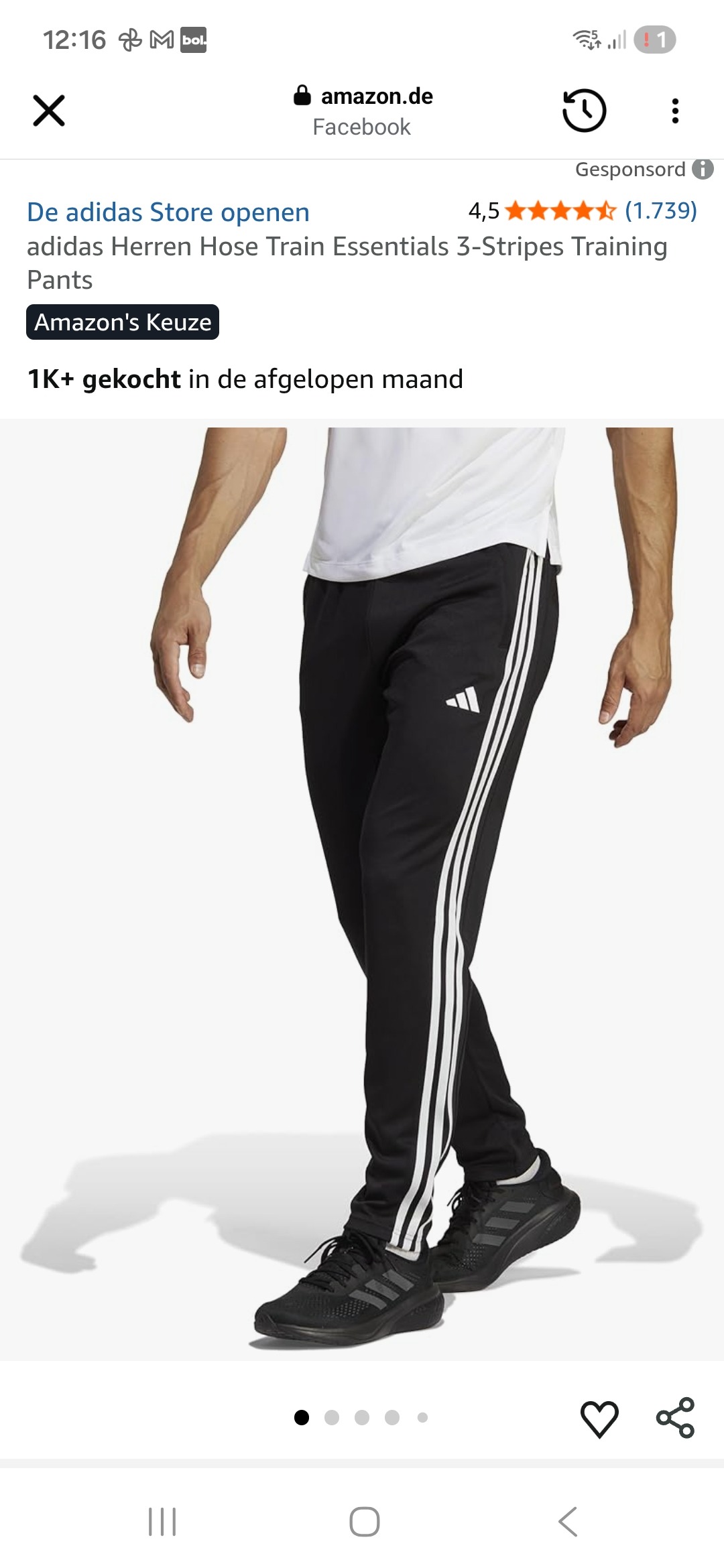 Adidas Performance Train Essentials 3-Stripes Training Broek