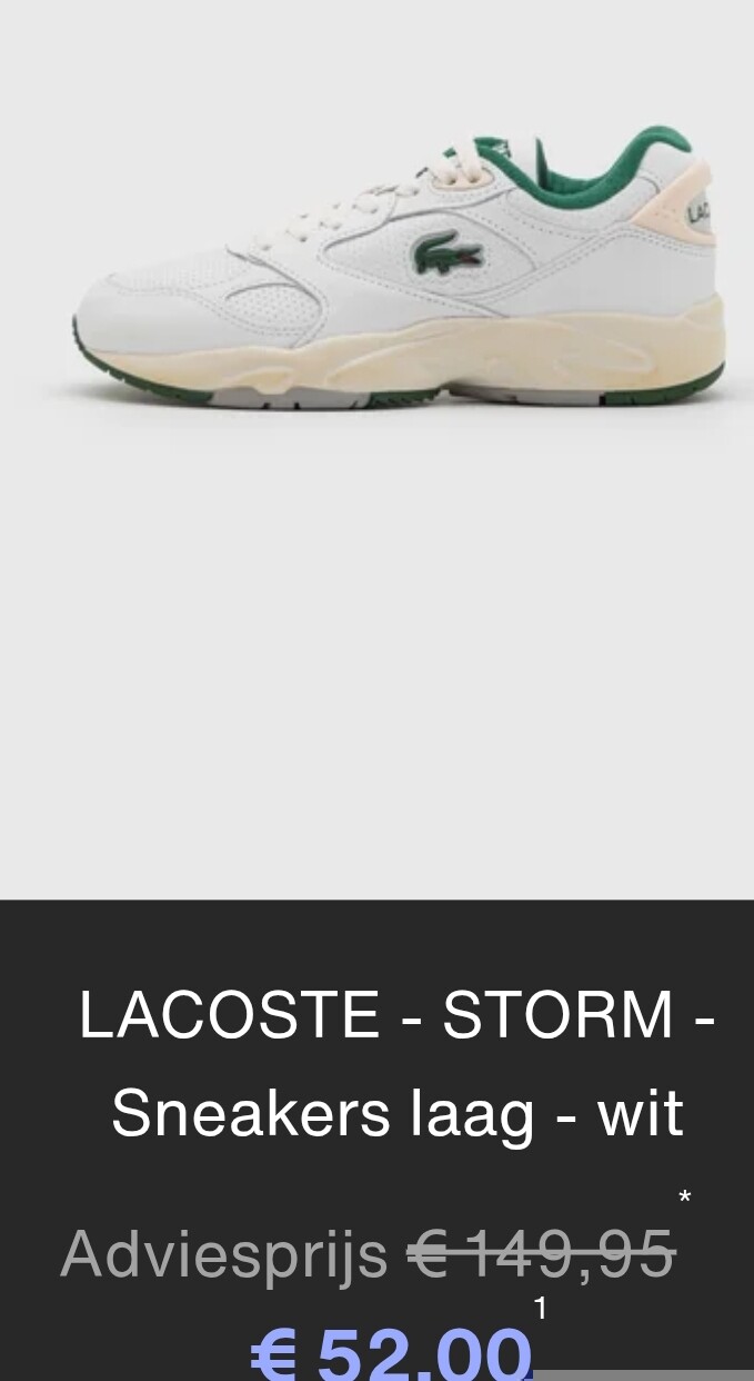 Lacoste sneakers, kleding, accessoires aan 1/3 van de prijs!😱🤩