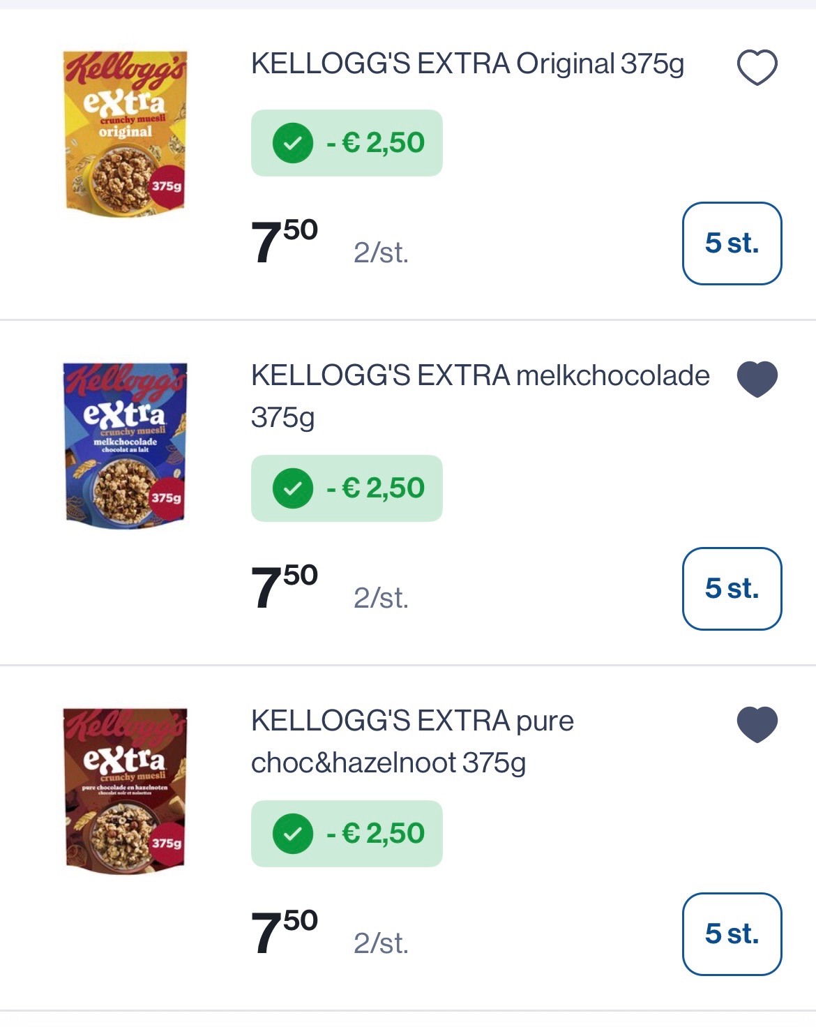 Kellog’s extra ontbijtgranen mooie promo in combinatie met coupons