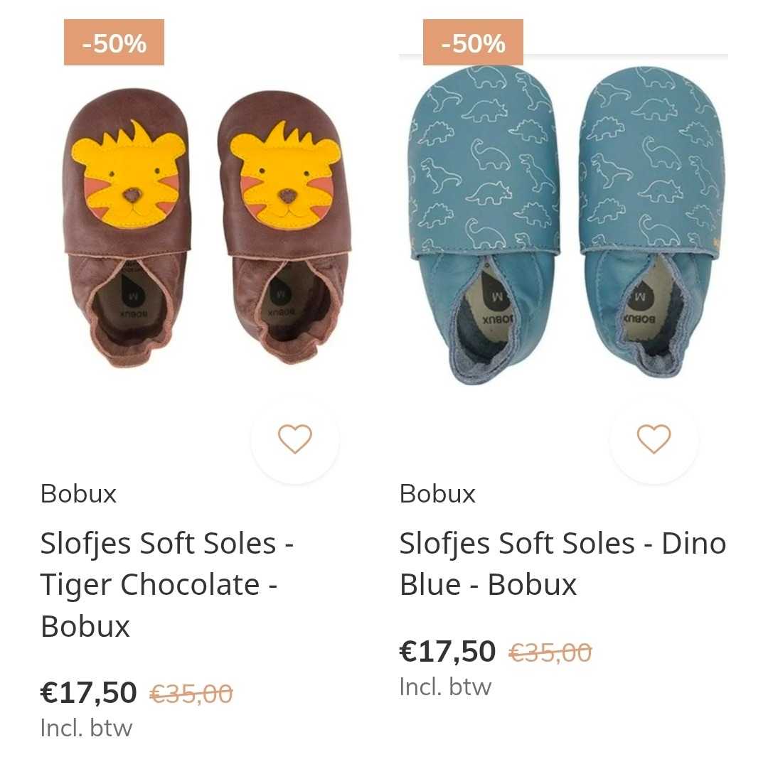 Bobux slofjes maat L -50%
