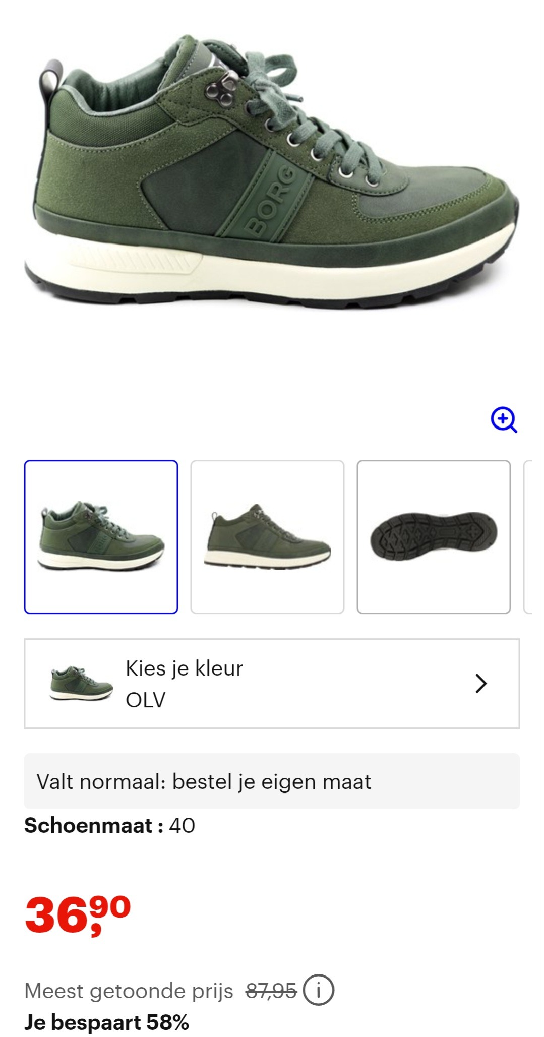 Bjorn Borg sneaker maat 40 -58%