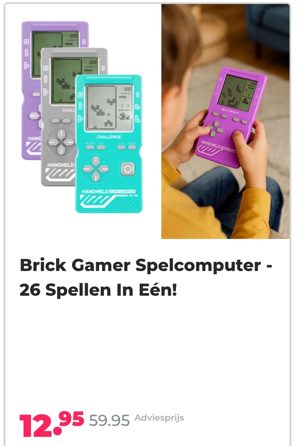 Brick gamer spelcomputer