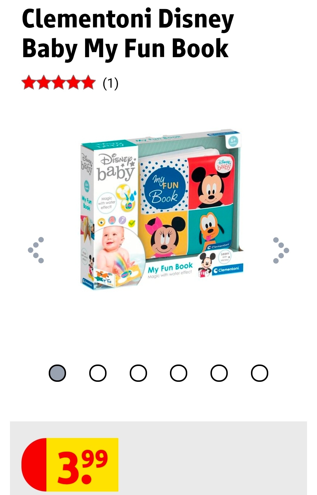 Clementoni Disney Baby badboekje goedkoop bij Kruidvat