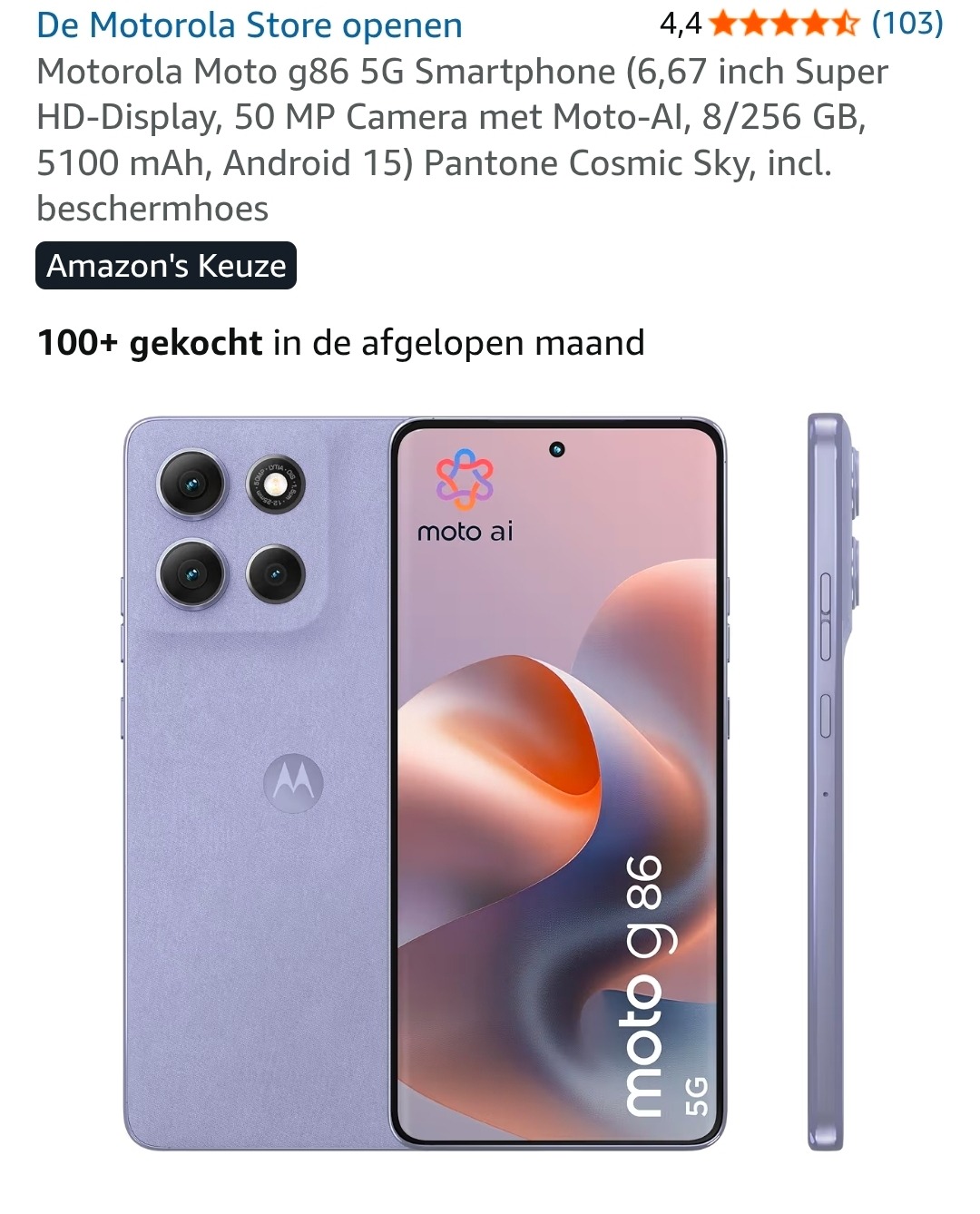 Motorola Moto g86 5G Smartphone 8/256 GB