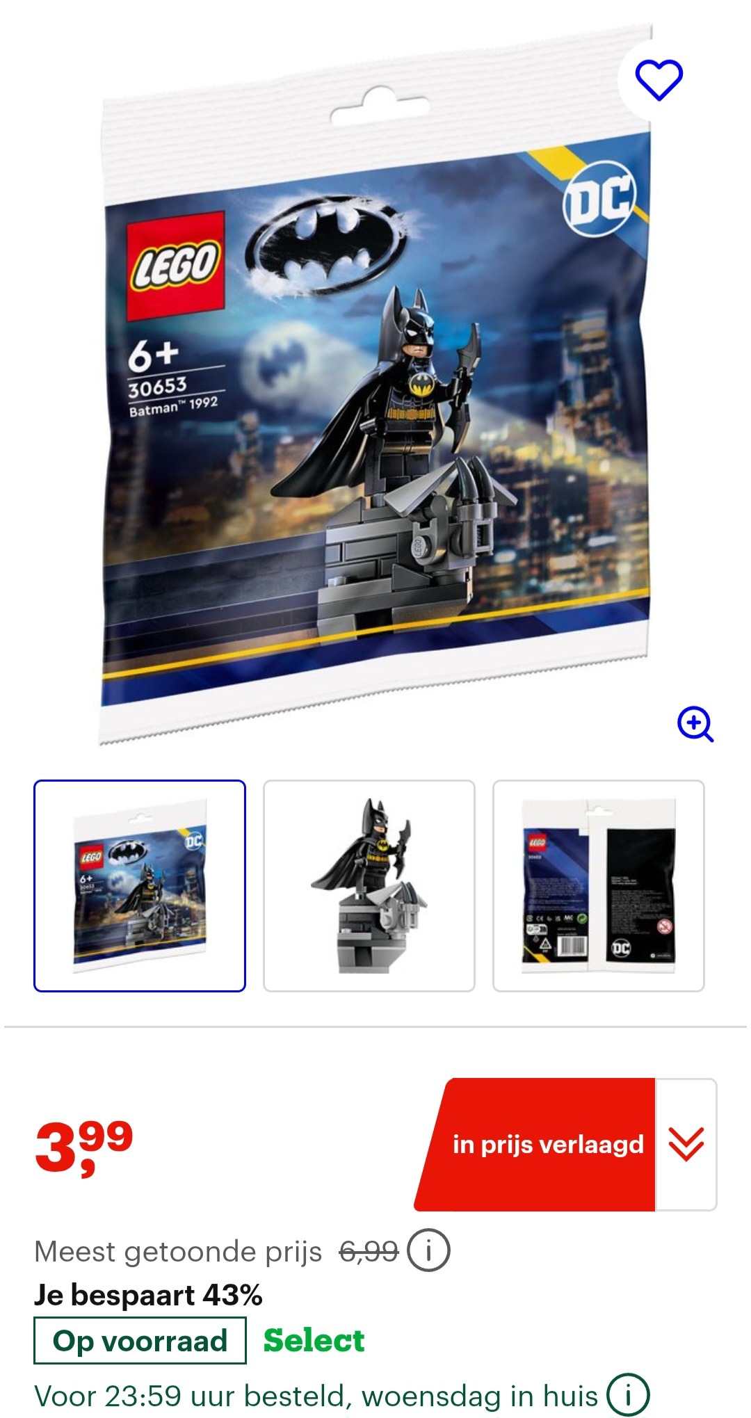 LEGO DC 30653 - Batman 1992 (polybag) -43%