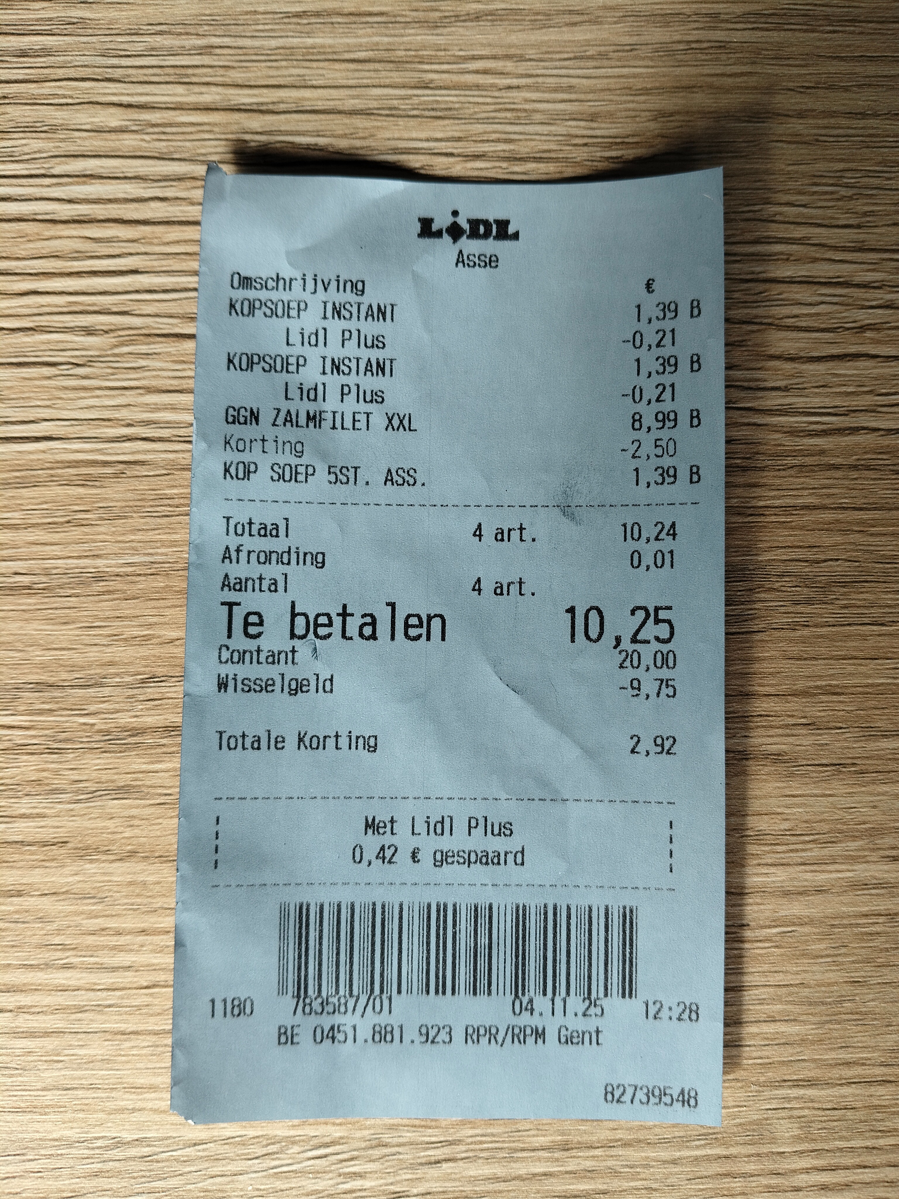 Zalm bij Lidl aan €12,98 per kg