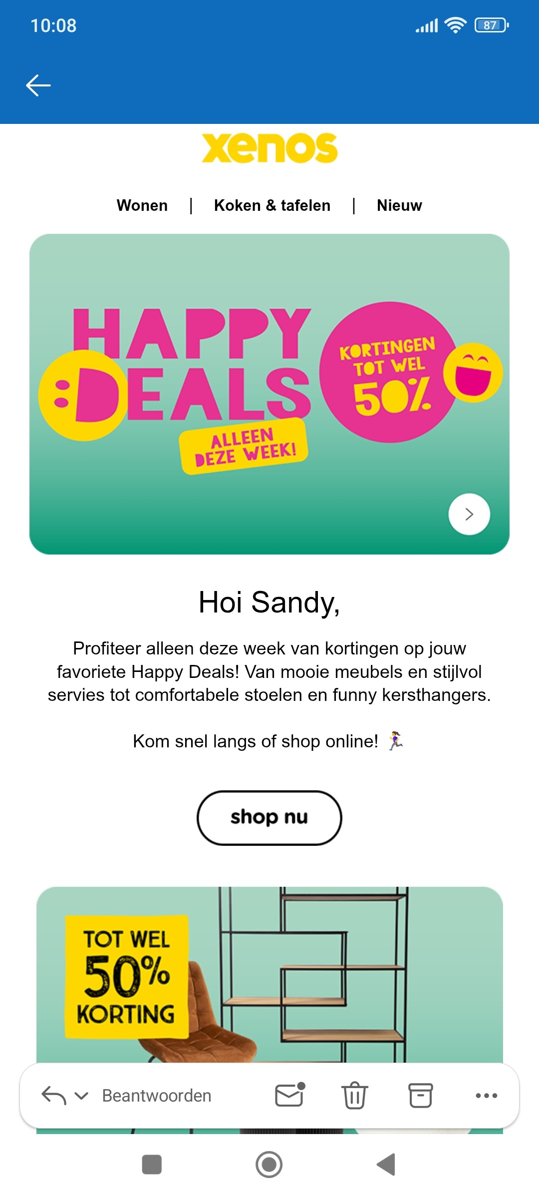 Xenos: Happy deals tot -50%