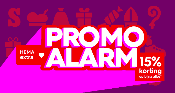 PROMO ALARM: 15% korting op bijna alles met je HEMA extra kaart