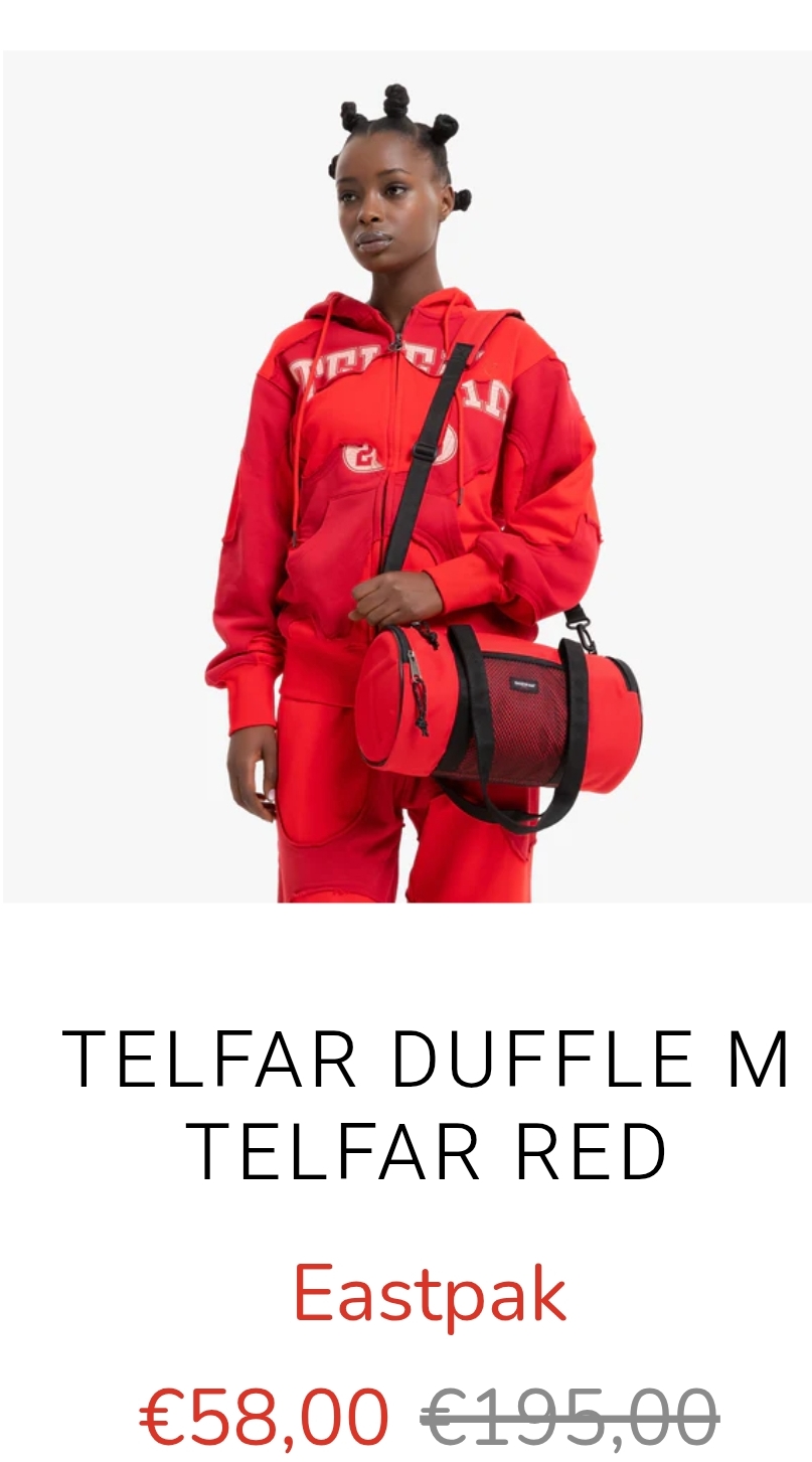 70% korting op Eastpak tas
