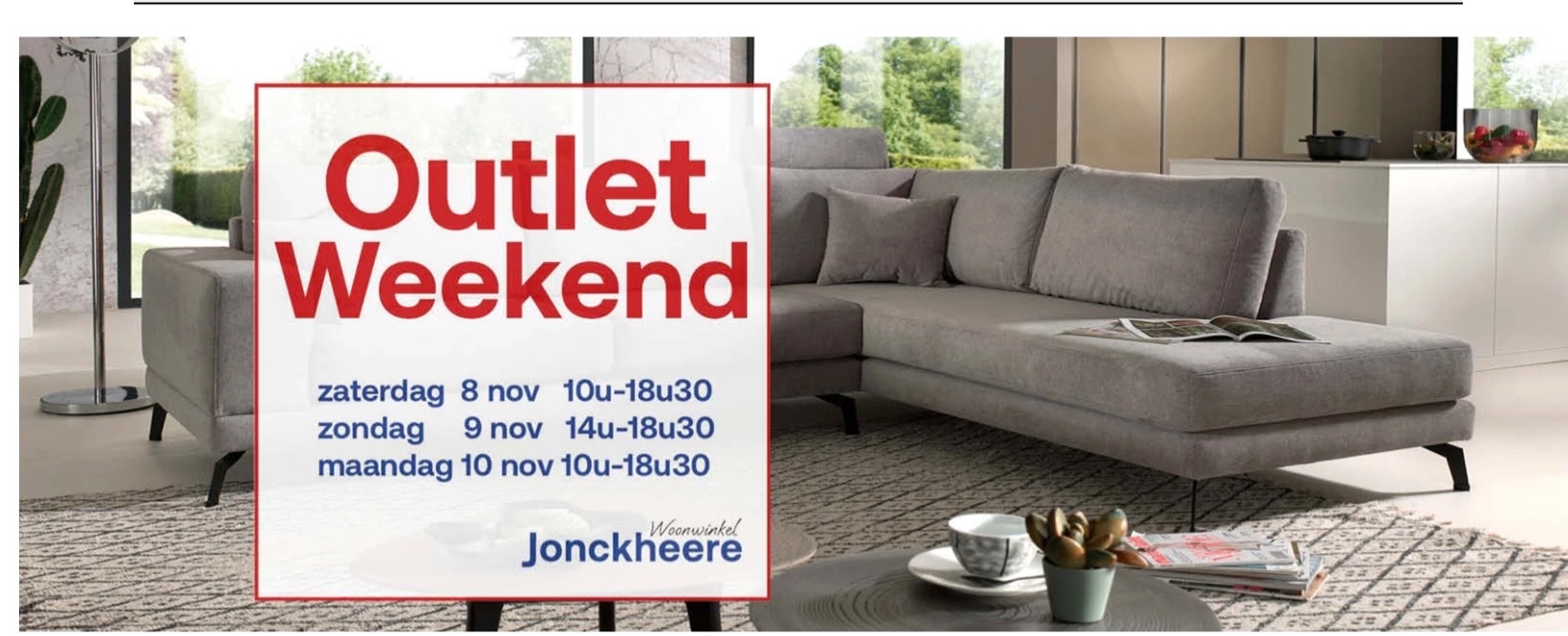 Meubelen Jonckheere outletweekend tot -70