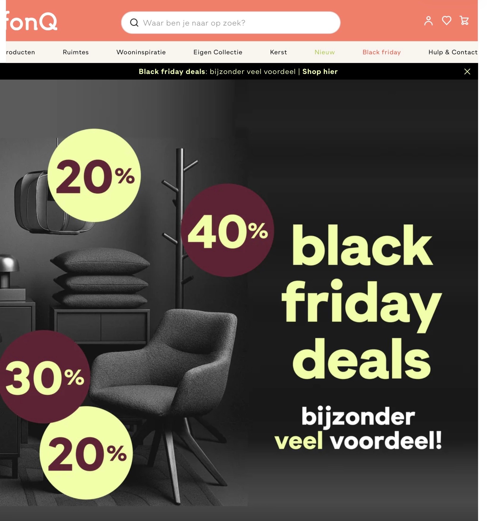 Fonq Black Friday deals tot -50%
