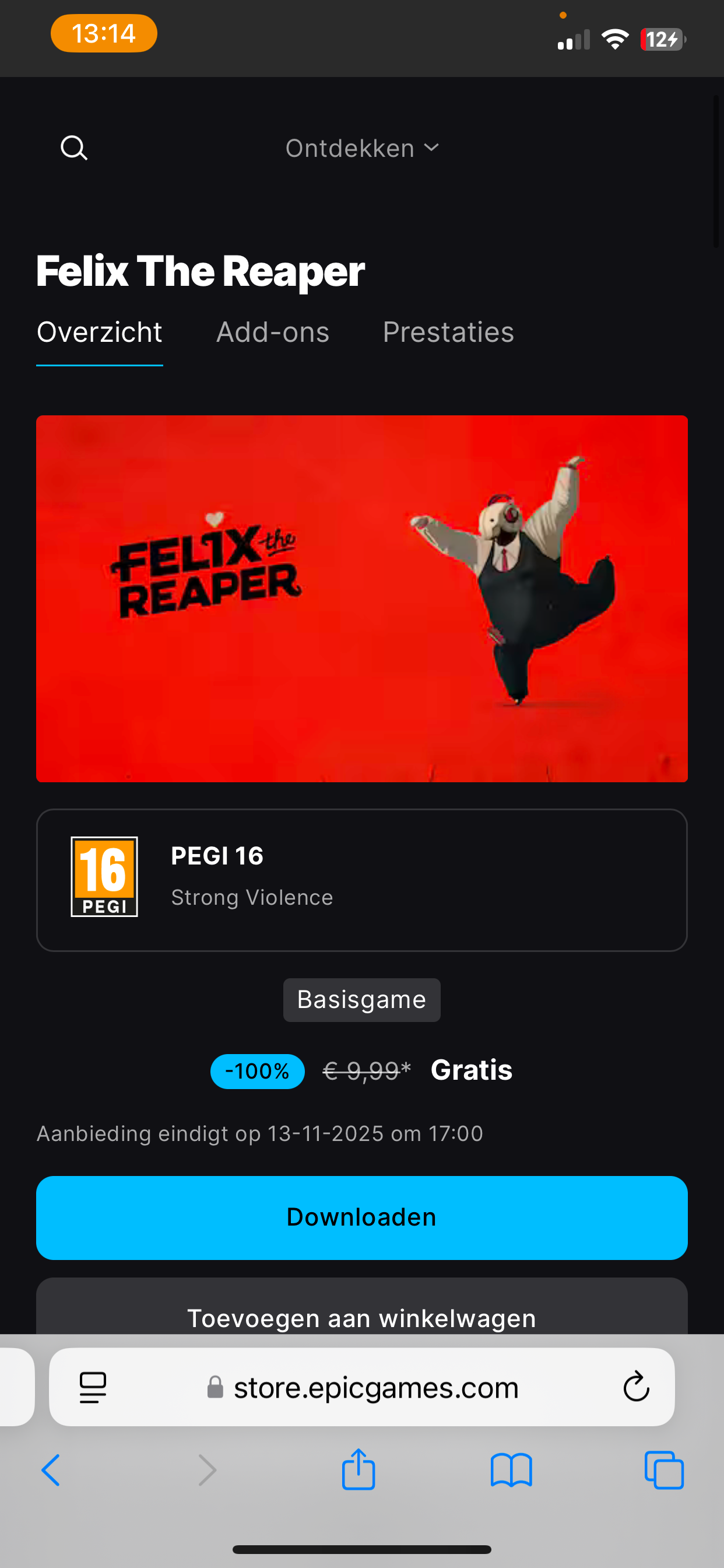 Spel Felix The reaper gratis (Epic Games)