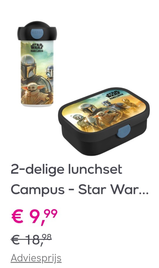 2-delige lunchset Campus Star Wars