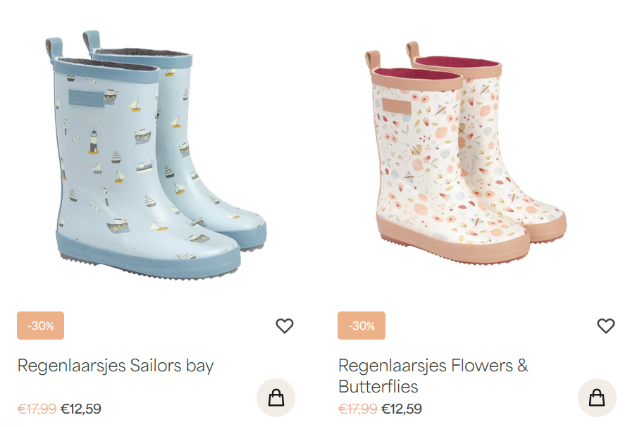 Little Dutch Regenlaarsjes 💦 €12,49