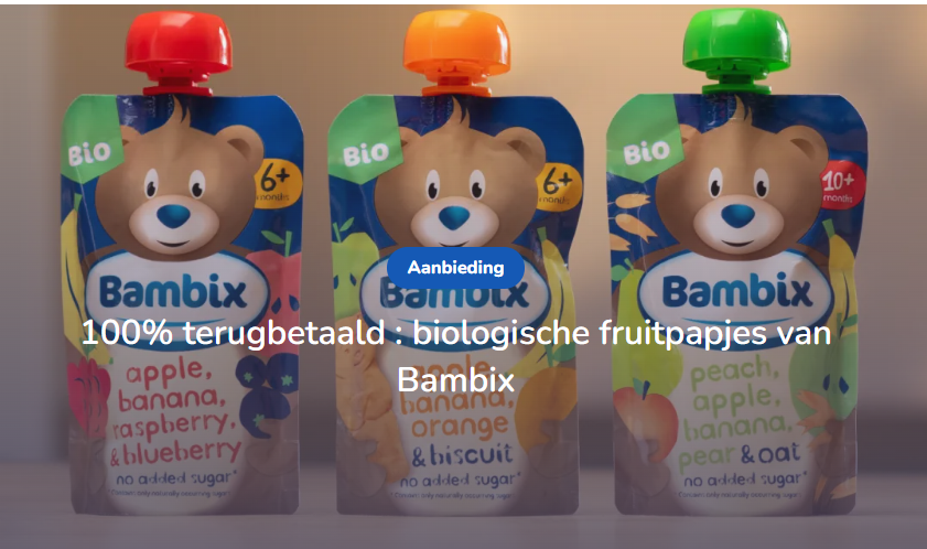 Gratis Bambix knijpzakje 🍎🍐