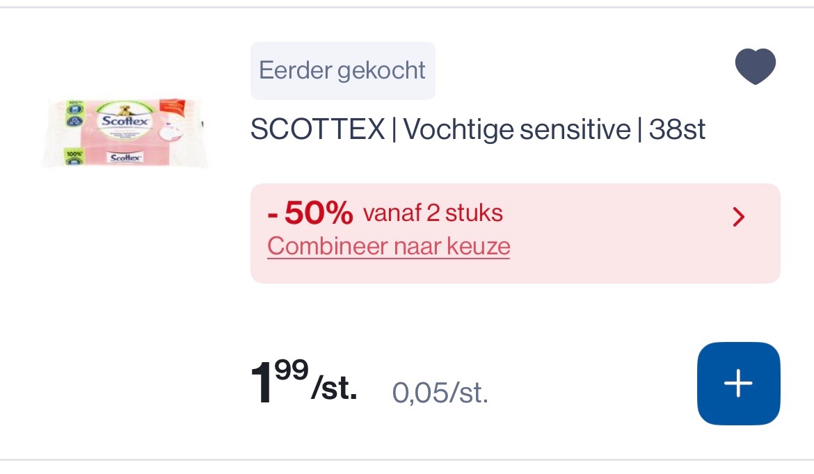 Scottex vochtige doekjes sensitive gratis met bonnen