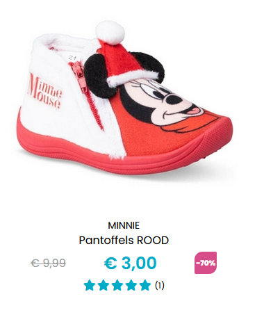 Kinderpantoffels aan 3 euro!