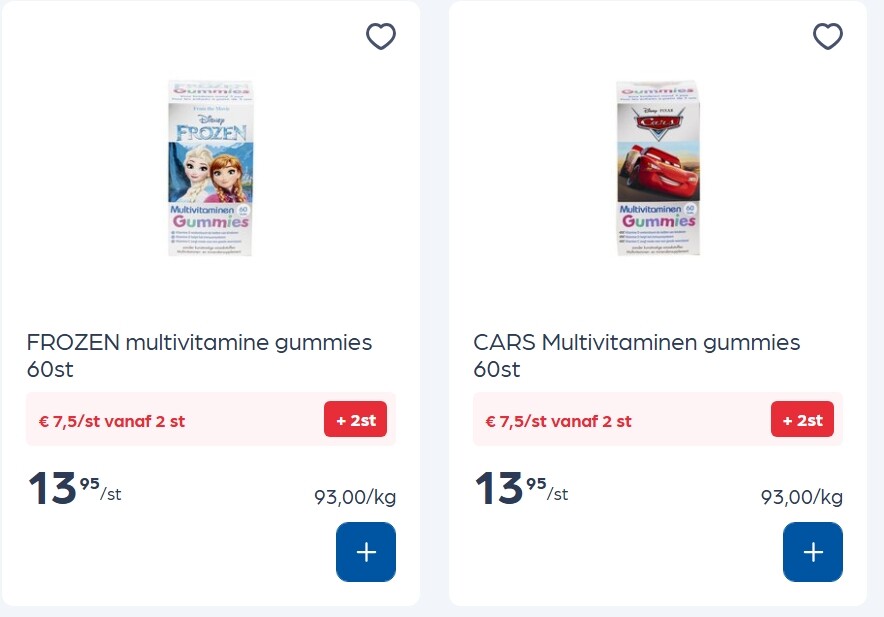 Disney multivitamines gummies -50%