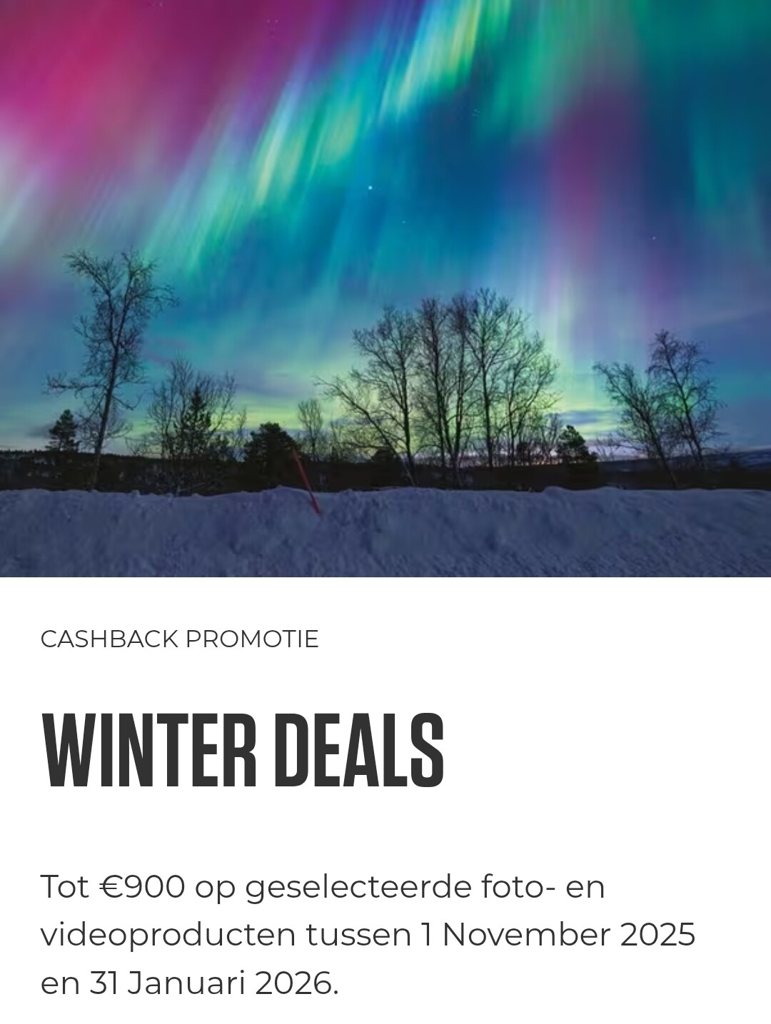 Tot €900 cashback op geselecteerde Canon foto- en videoproducten