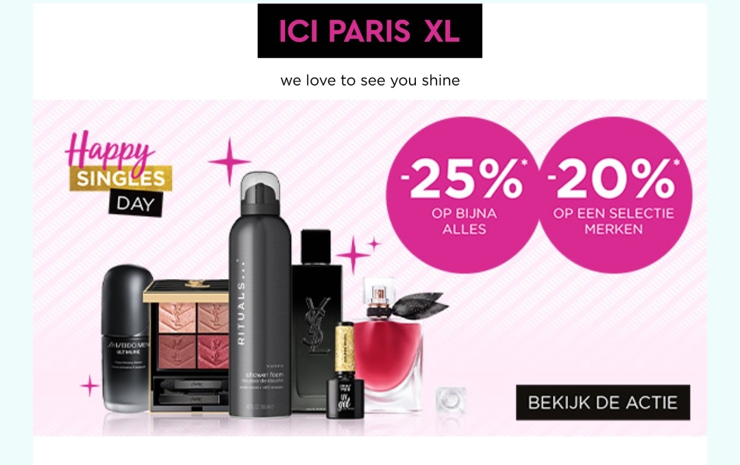 Vandaag bij ICI Paris XL tot 25%