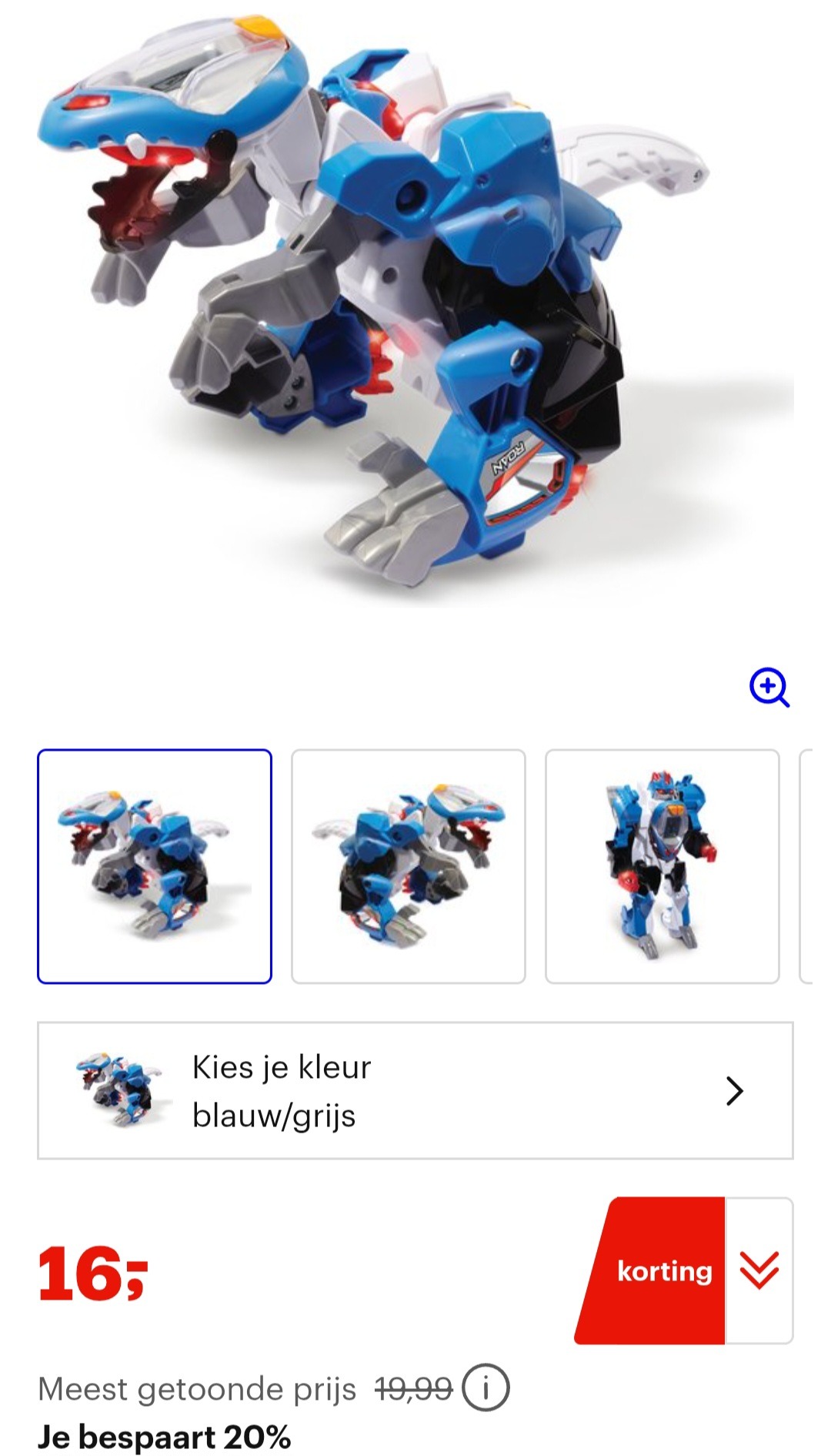 VTech Switch & Go Dinos -20% goedkoper bij Bol