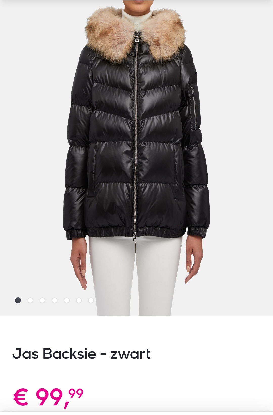 Geox zwarte jas Backsie